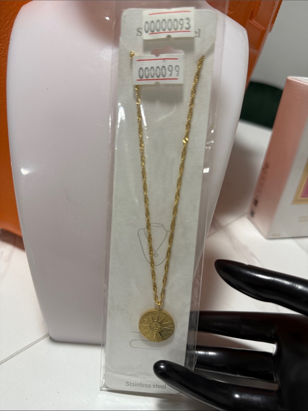 Gold Sun Medallion Pendant Necklace - Women Jewelry